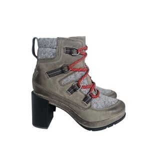 Sorel Leather Blake Heeled Booties